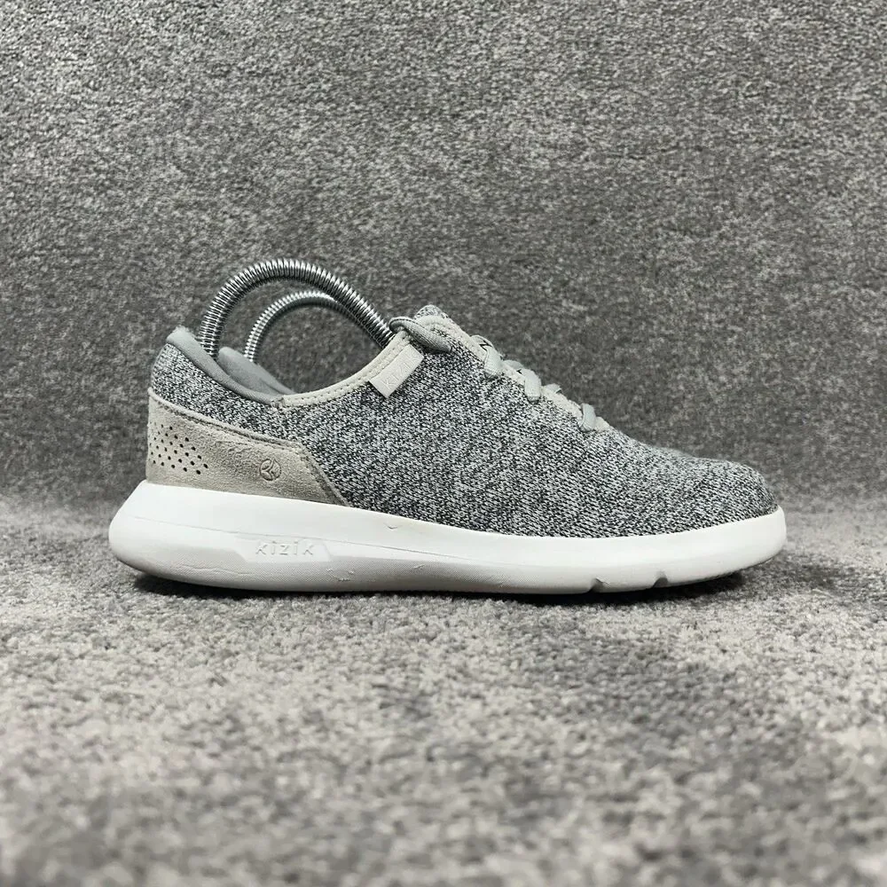 Kizik Madrid Eco-Knit Womens Size 8 Gray Hands Free Slip On Athletic Shoes Used